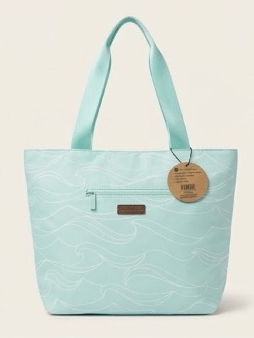 Adventures Hawaii Aloha Light Aqua Wave Tote Bag - Women